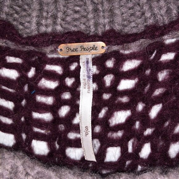 FREE PEOPLE MONACO OPEN KNIT SWEATER (small) - Picture 4 of 5